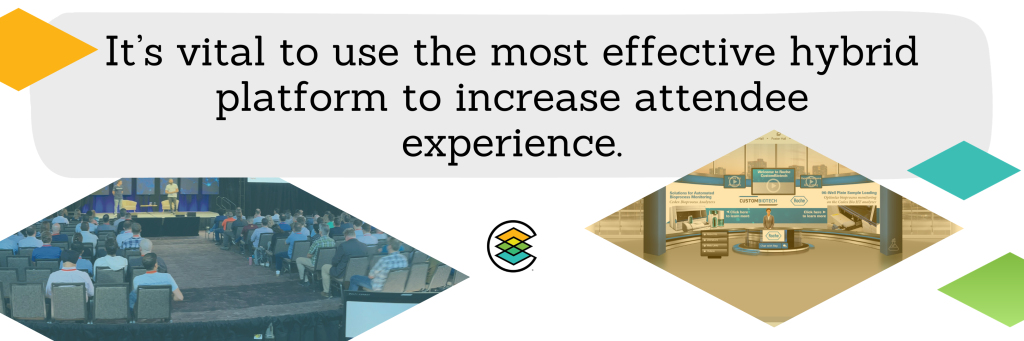 It's vital to use the most effective hybrid platform to increase attendee experience.
